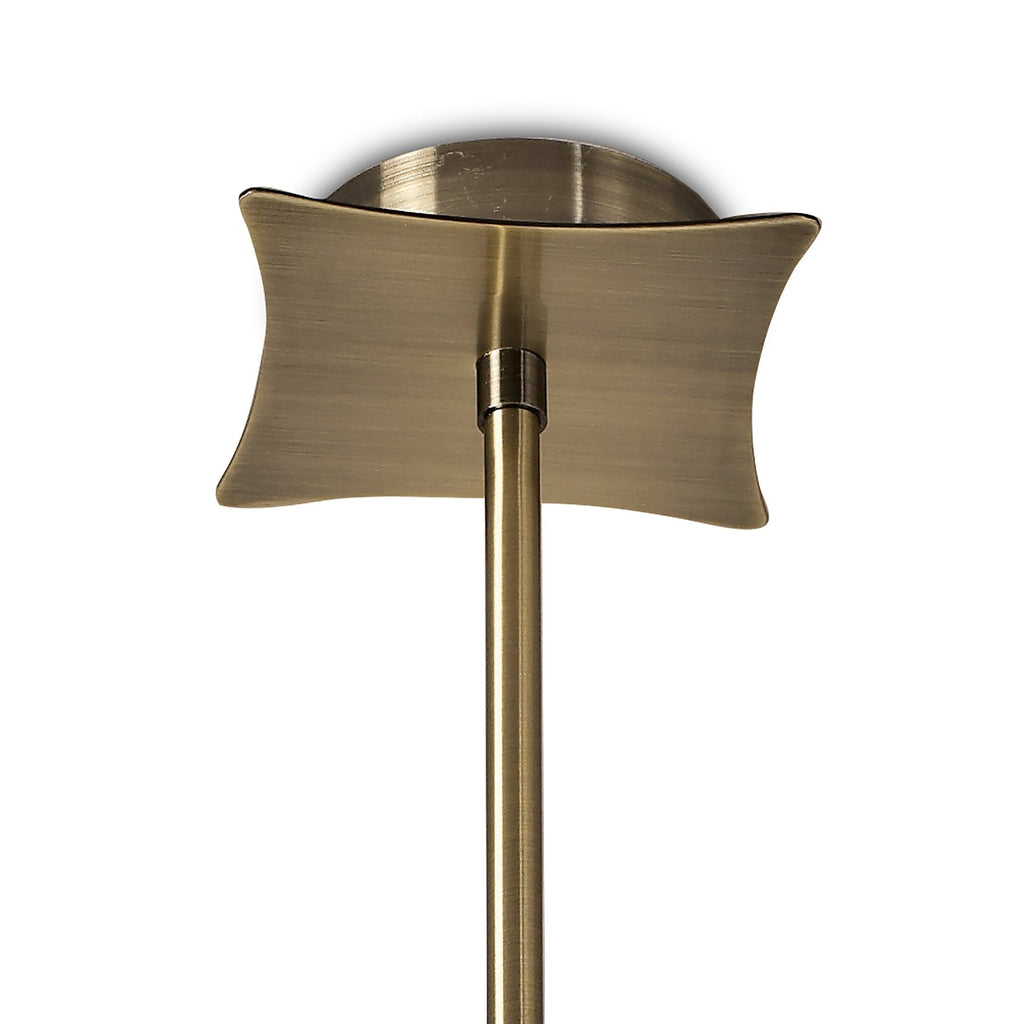 M0881AB Kromo Telescopic Convertible To Semi Flush 4 Light G9 Antique Brass