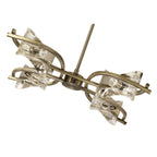 M0881AB Kromo Telescopic Convertible To Semi Flush 4 Light G9 Antique Brass