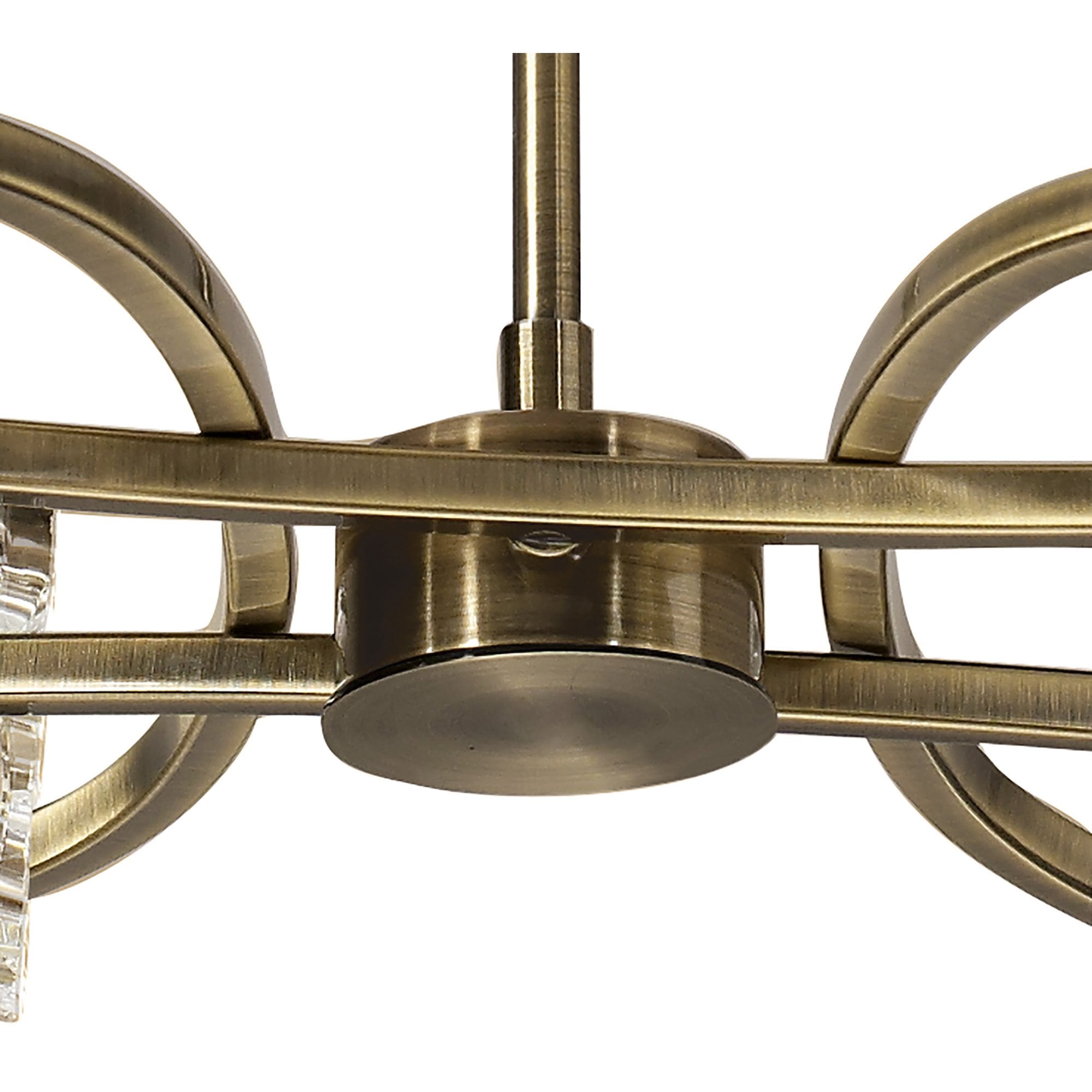 M0881AB Kromo Telescopic Convertible To Semi Flush 4 Light G9 Antique Brass