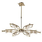 M0884AB Kromo Telescopic Convertible To Semi Flush 6 Light G9 Antique Brass