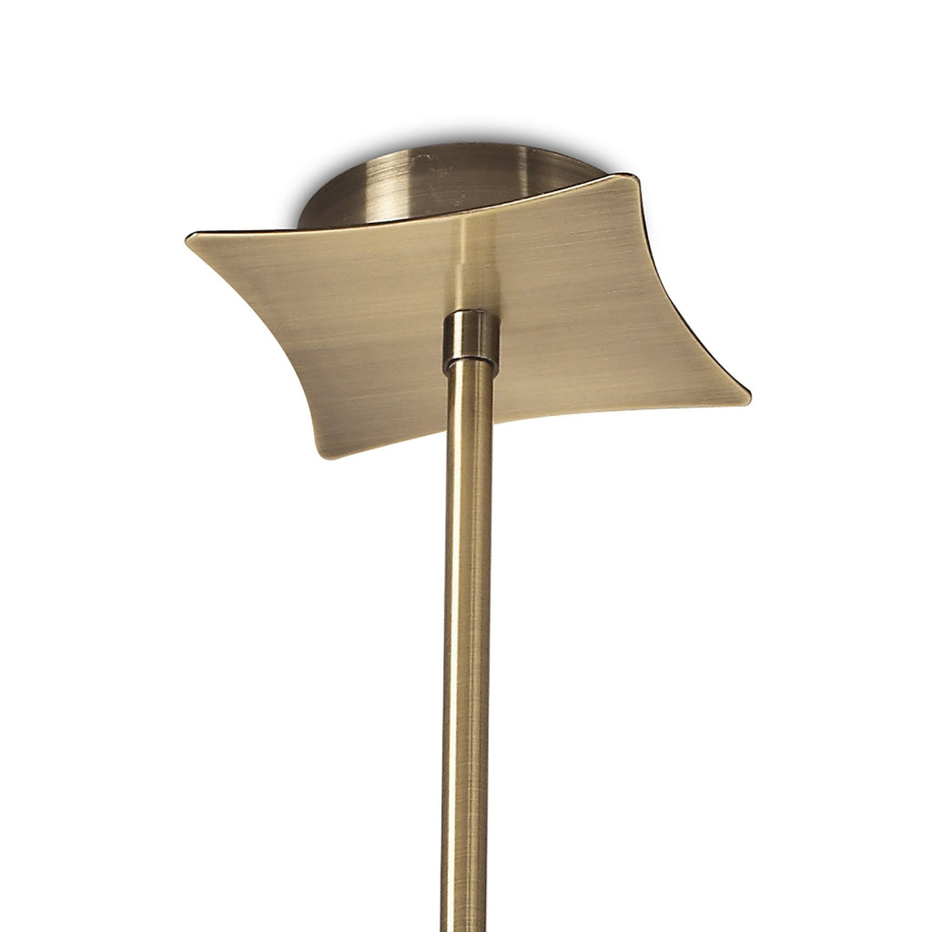 M0884AB Kromo Telescopic Convertible To Semi Flush 6 Light G9 Antique Brass