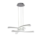 M3970 Knot Pendant 36W LED Gloss White/White Acrylic/Polished Chrome