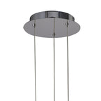 M3970 Knot Pendant 36W LED Gloss White/White Acrylic/Polished Chrome