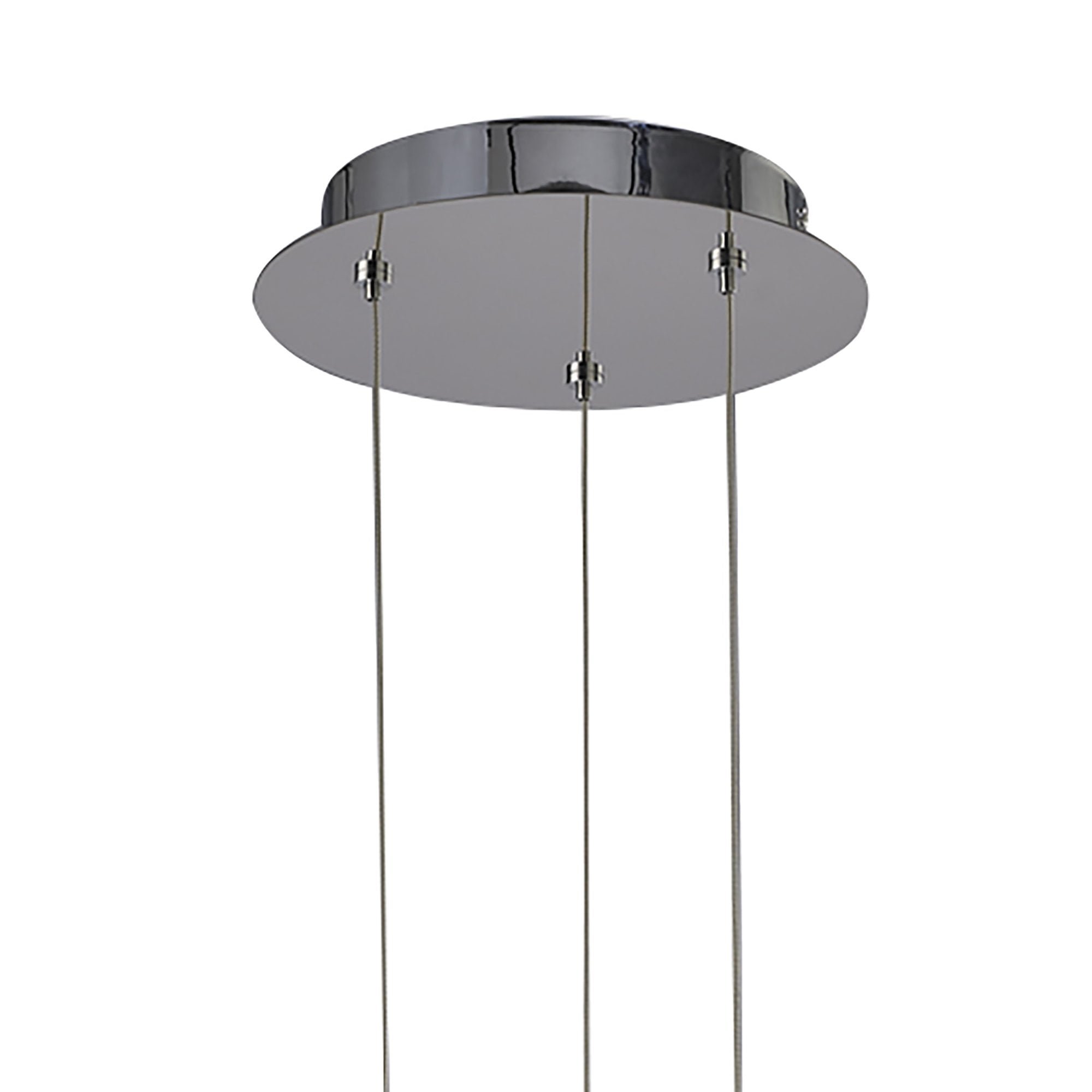 M3970 Knot Pendant 36W LED Gloss White/White Acrylic/Polished Chrome