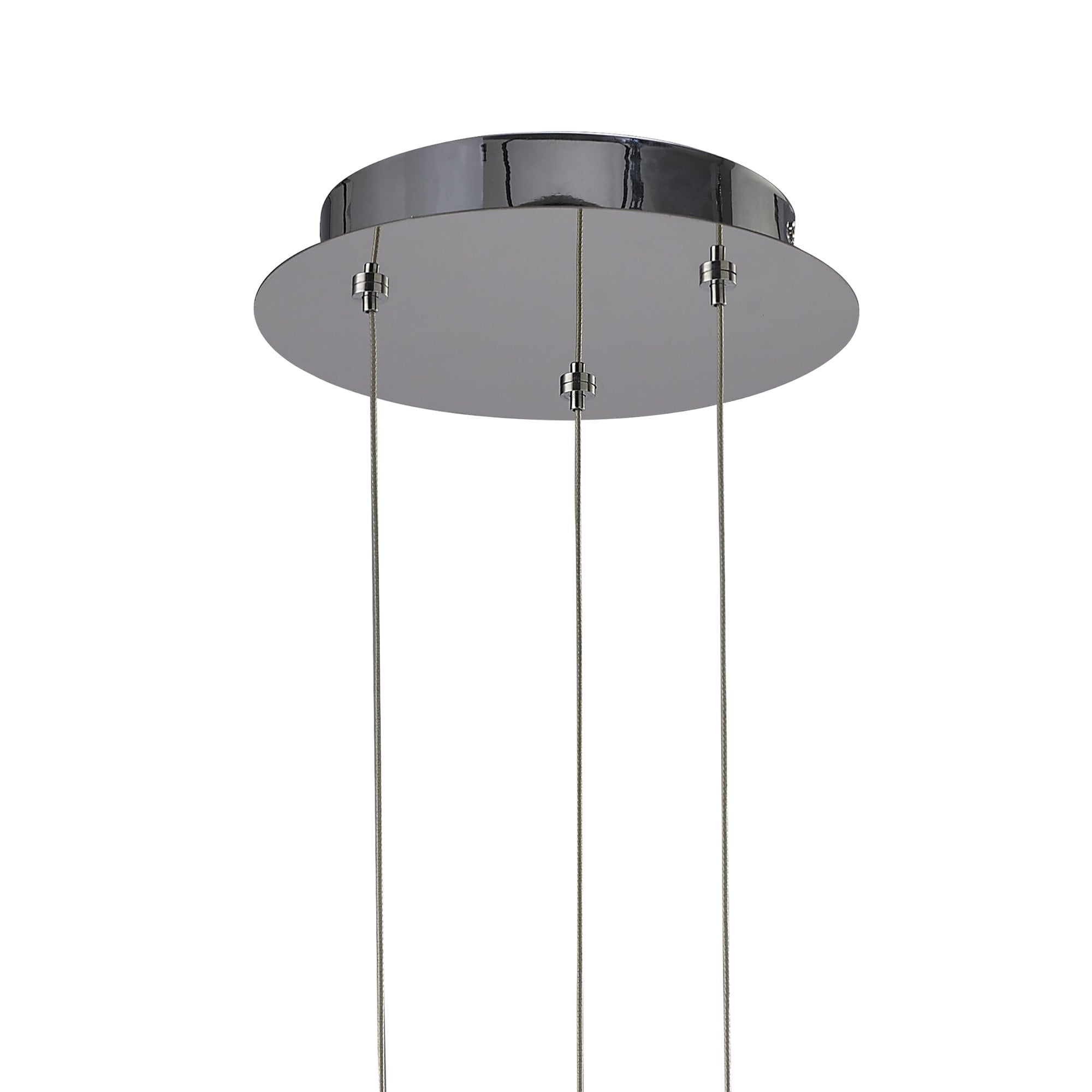 M3971 Knot Pendant 36W LED Gloss Black/White Acrylic/Polished Chrome