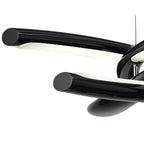 M3971 Knot Pendant 36W LED Gloss Black/White Acrylic/Polished Chrome