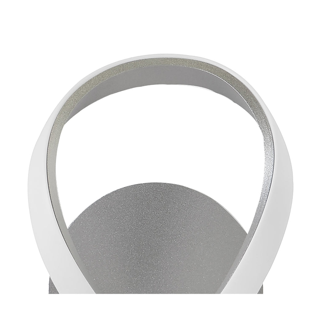 M4988 Knot Wall Lamp 12W LED Silver/Frosted Acrylic/Polished Chrome