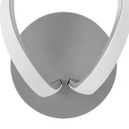 M4988/S Knot Switched Wall Lamp 12W LED Silver/Frosted Acrylic/Polished Chrome