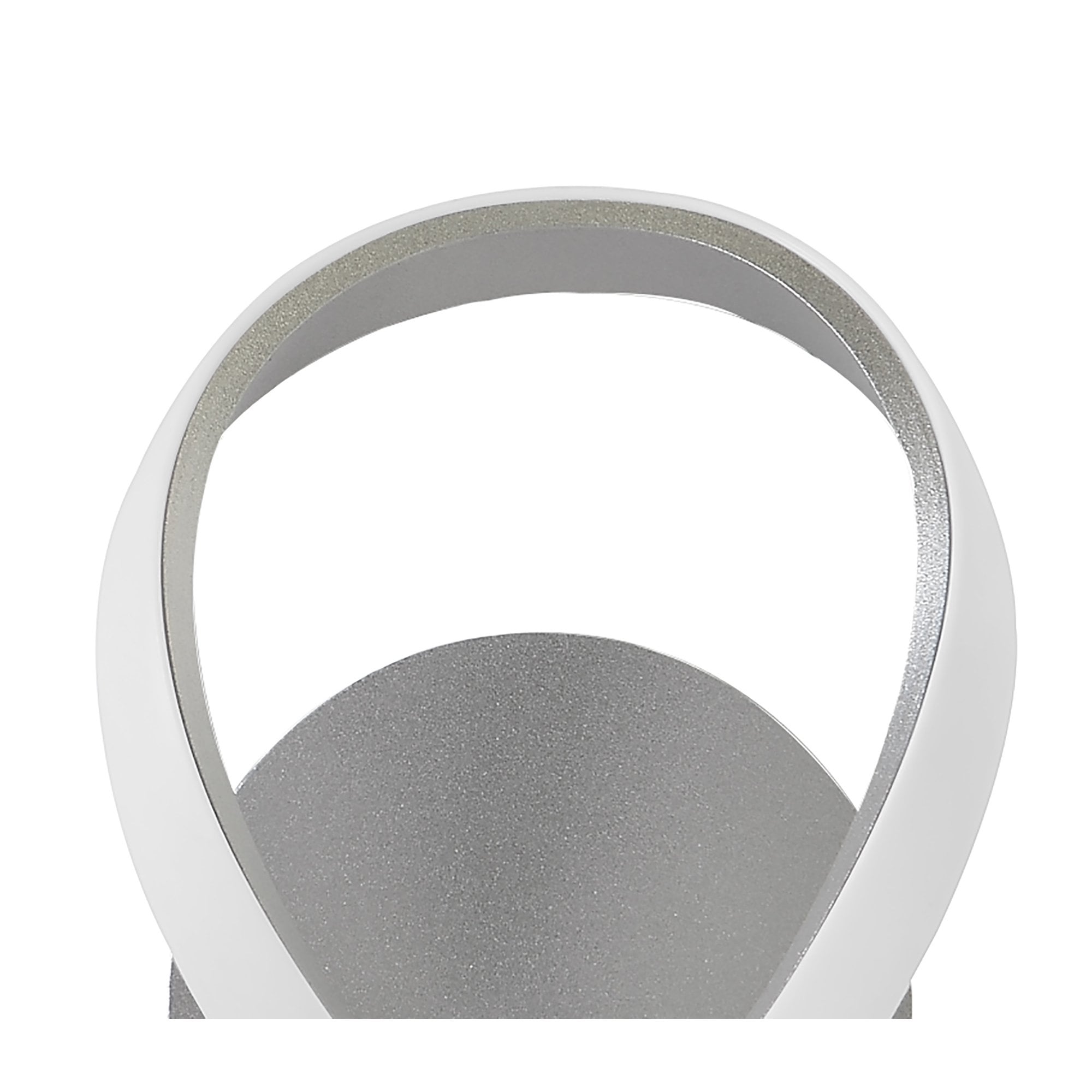 M4988/S Knot Switched Wall Lamp 12W LED Silver/Frosted Acrylic/Polished Chrome