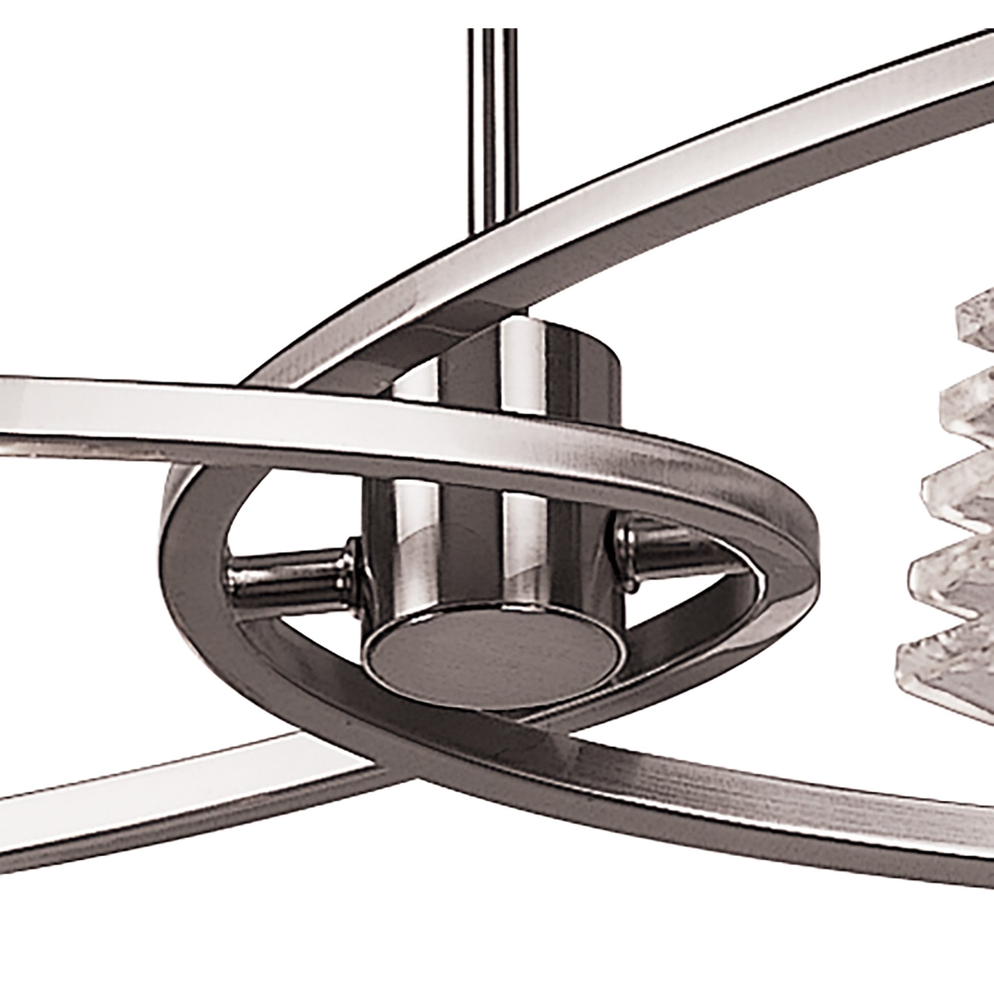M0012 Keops Telescopic Pendant Convertible To Semi Flush 4 Light G9 Satin Nickel