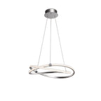 M5725 Infinity Pendant 42W LED Dimmable Silver/Polished Chrome/White Acrylic