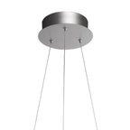 M5725 Infinity Pendant 42W LED Dimmable Silver/Polished Chrome/White Acrylic