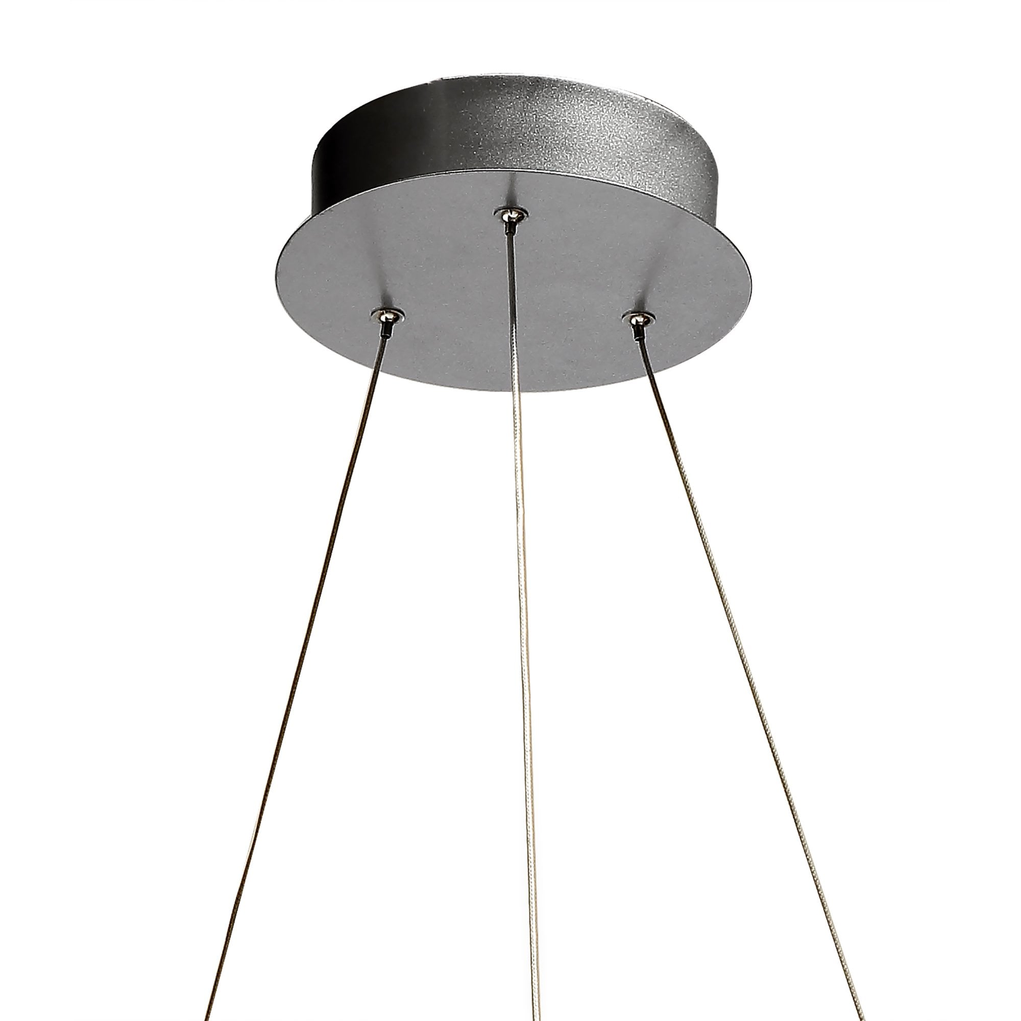 M5726 Infinity Pendant 60W LED Dimmable Silver/Polished Chrome/White Acrylic