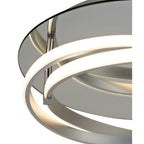 M5727 Infinity Flush 30W LED Dimmable Silver/Polished Chrome/White Acrylic