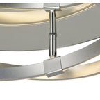 M5727 Infinity Flush 30W LED Dimmable Silver/Polished Chrome/White Acrylic