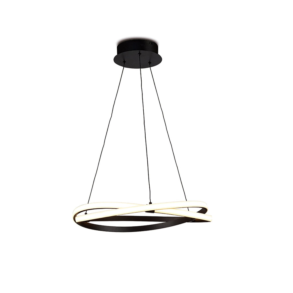M5810 Infinity Brown Oxide Dimmable Pendant 42W LED Brown Oxide/White Acrylic
