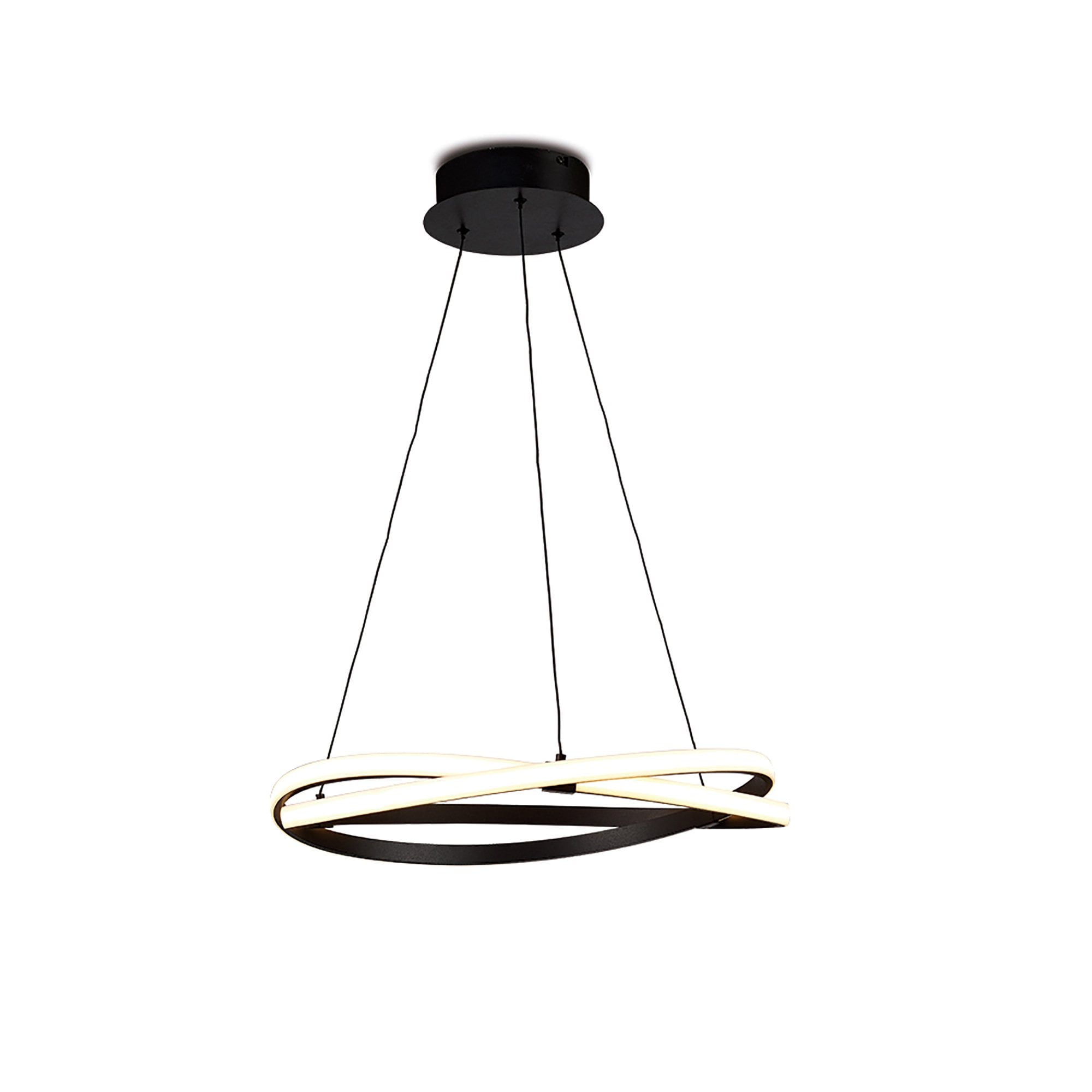 M5810 Infinity Brown Oxide Dimmable Pendant 42W LED Brown Oxide/White Acrylic