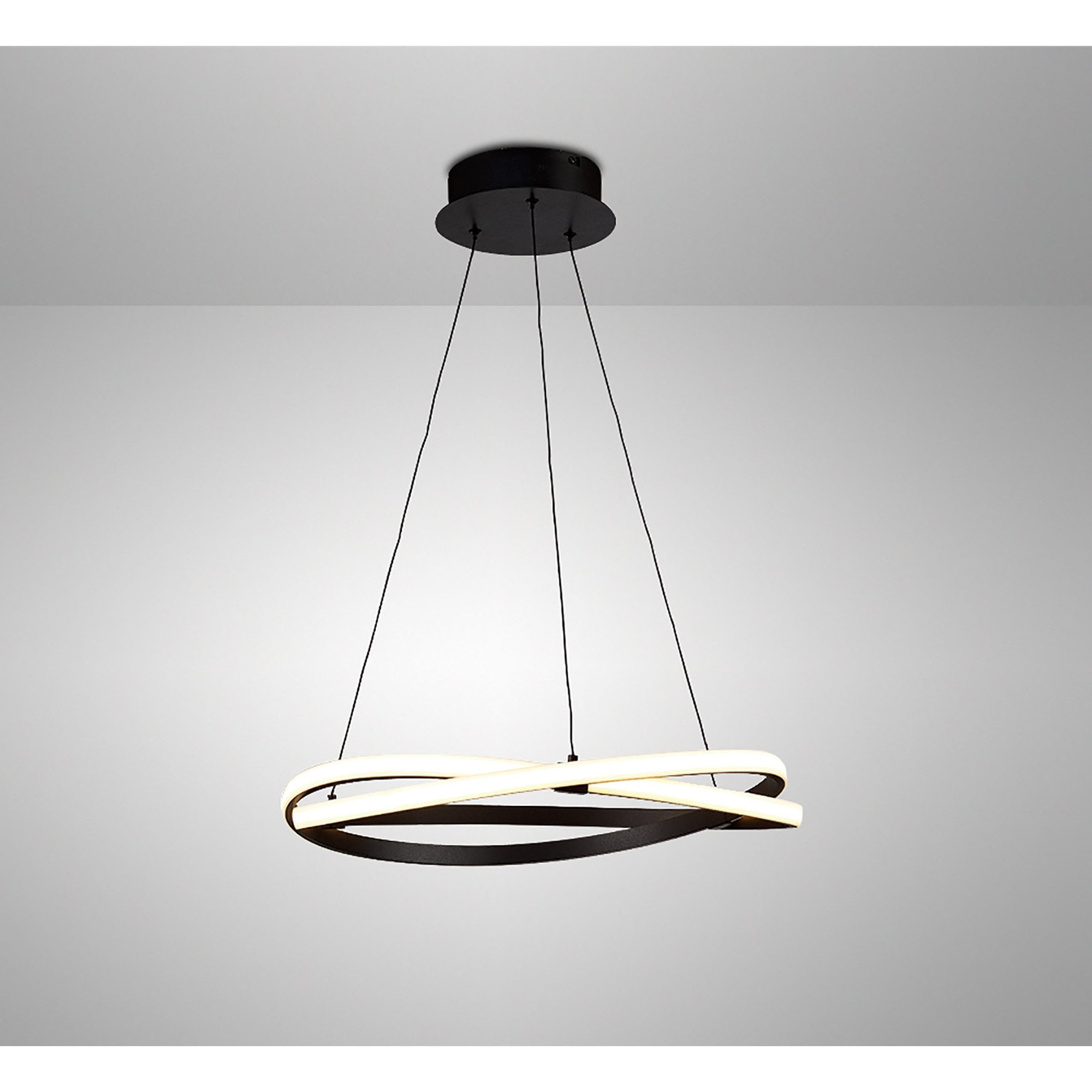 M5810 Infinity Brown Oxide Dimmable Pendant 42W LED Brown Oxide/White Acrylic