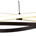 M5810 Infinity Brown Oxide Dimmable Pendant 42W LED Brown Oxide/White Acrylic