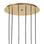 M5895 Jazz Pendant 88cm Round 6 Light Polished Gold
