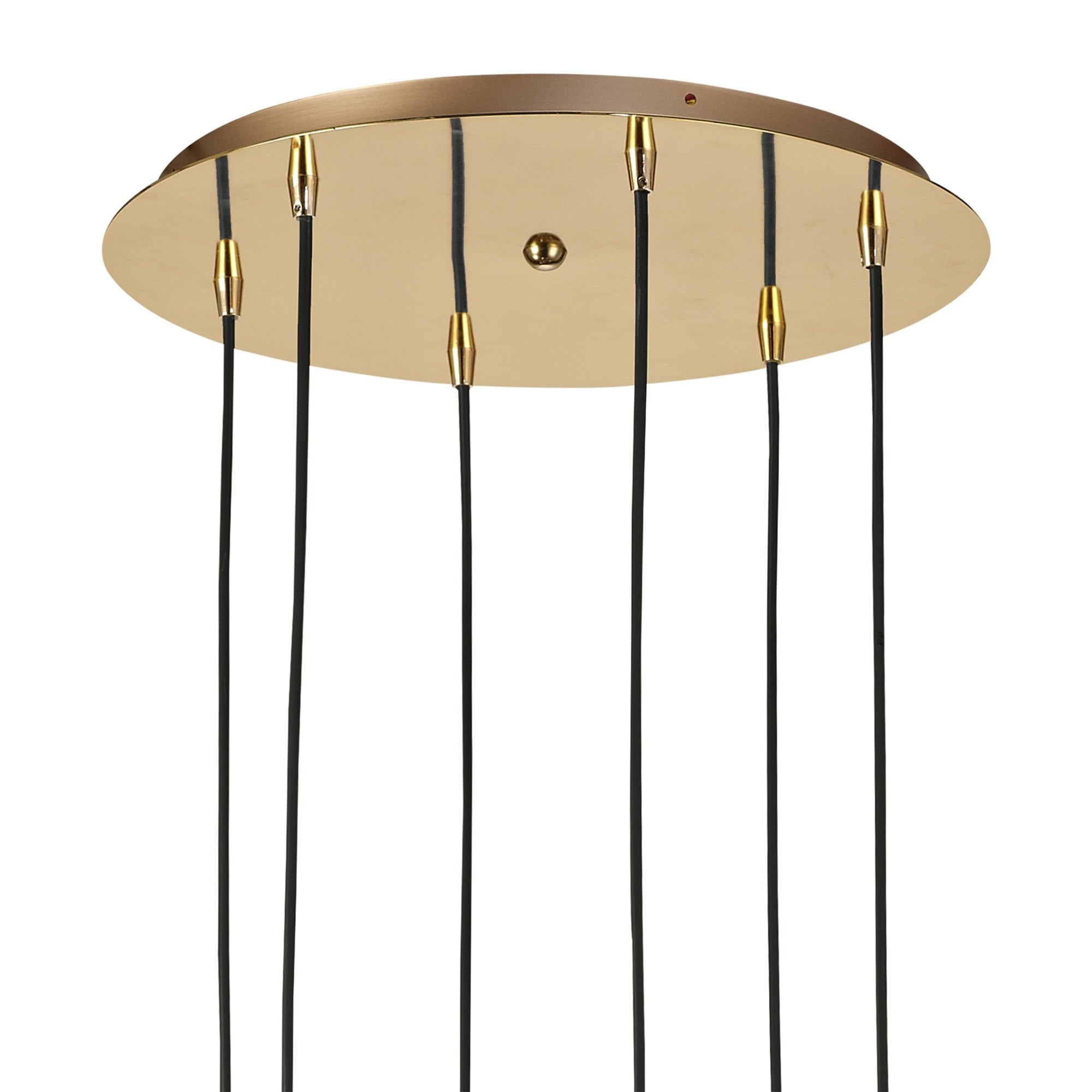 M5895 Jazz Pendant 88cm Round 6 Light Polished Gold