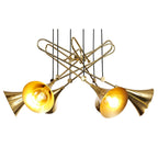 M5895 Jazz Pendant 88cm Round 6 Light Polished Gold