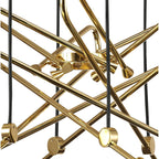 M5895 Jazz Pendant 88cm Round 6 Light Polished Gold