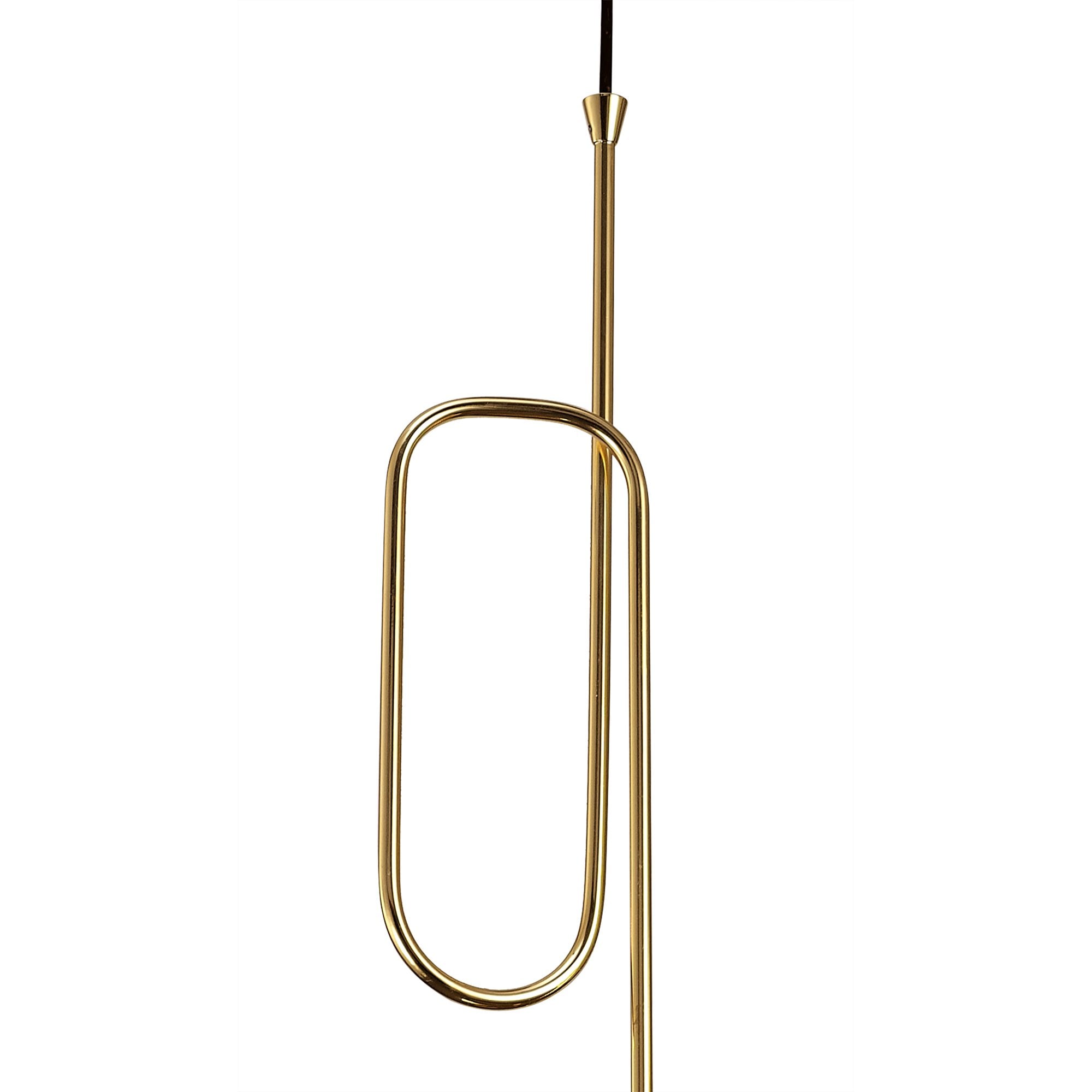 M5896 Jazz Pendant 44cm Round Polished Gold