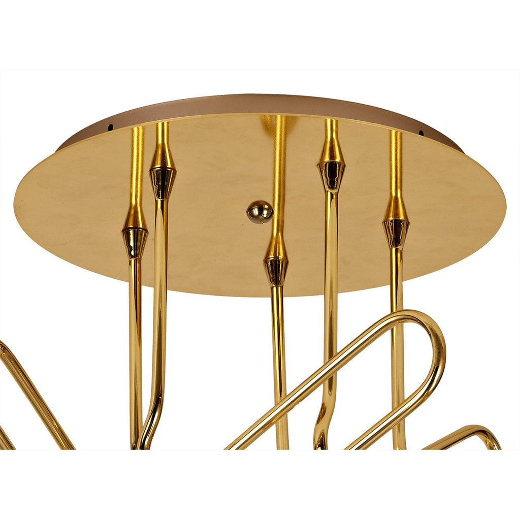 M5897 Jazz Ceiling 76cm Round 5 Light Polished Gold