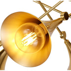 M5897 Jazz Ceiling 76cm Round 5 Light Polished Gold