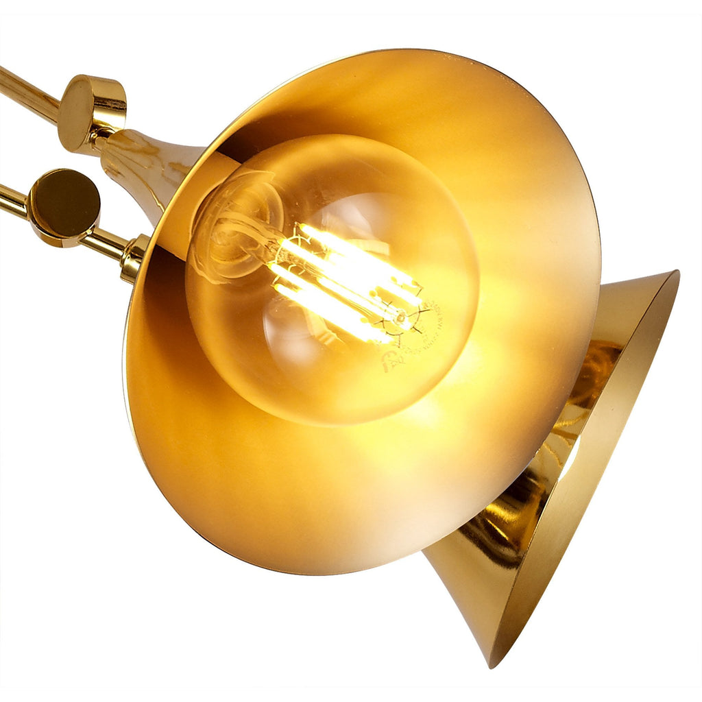 M5897 Jazz Ceiling 76cm Round 5 Light Polished Gold