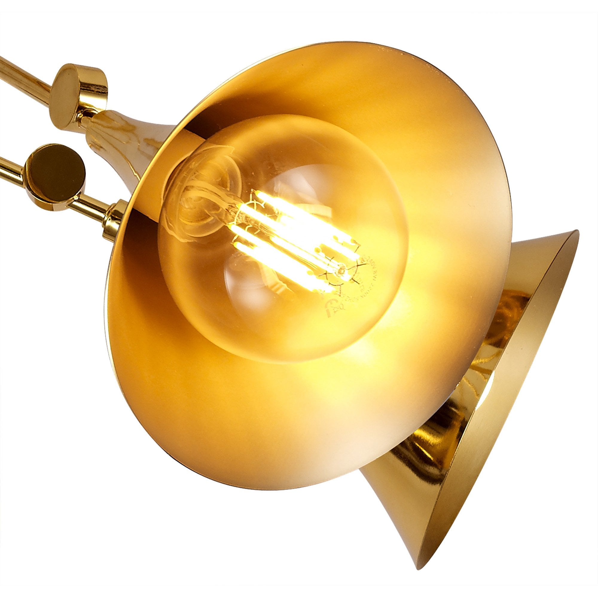 M5897 Jazz Ceiling 76cm Round 5 Light Polished Gold