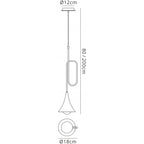M5899 Jazz Pendant 1 Light Polished Gold