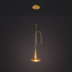 M5899 Jazz Pendant 1 Light Polished Gold