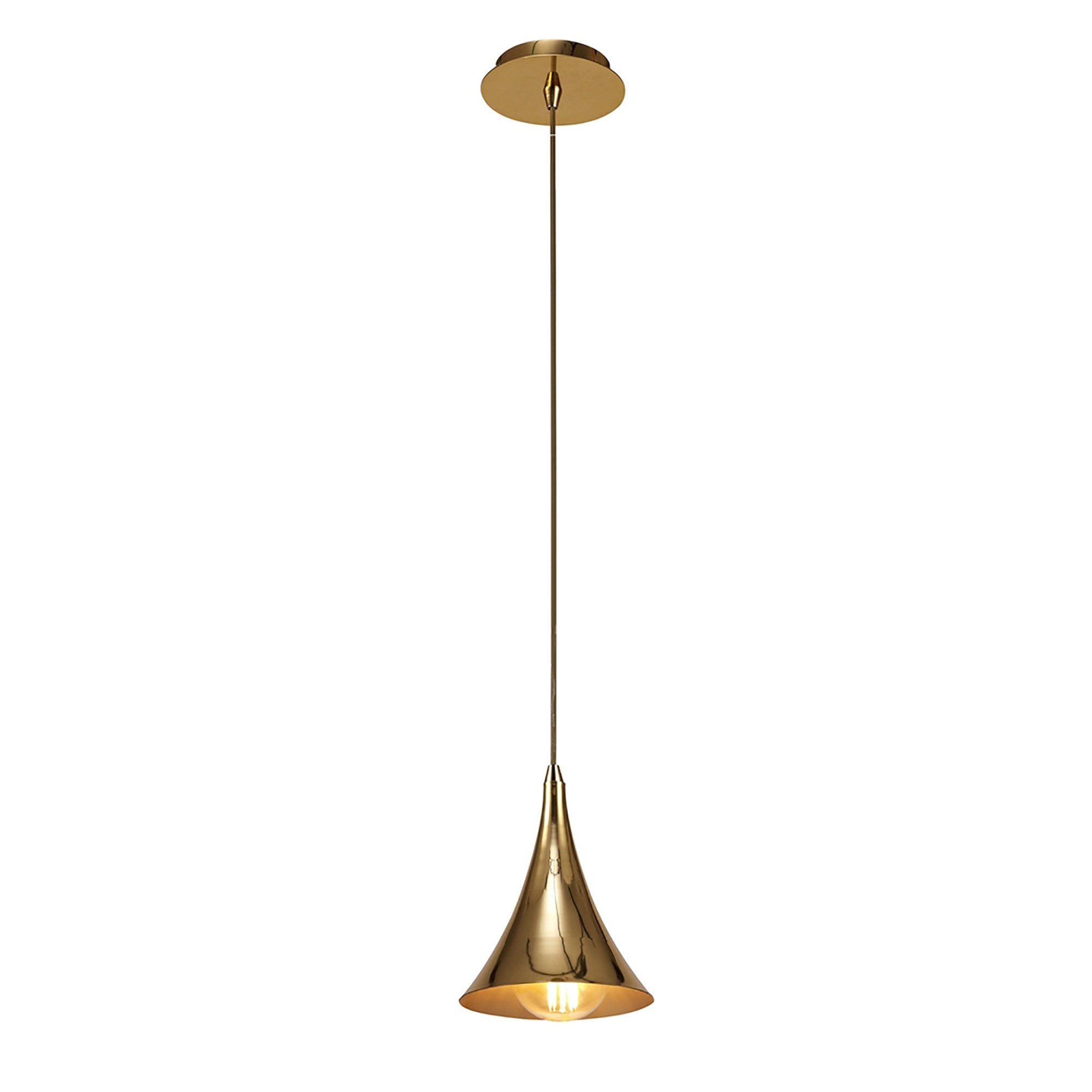 M5908 Jazz Pendant 1 Light Polished Gold