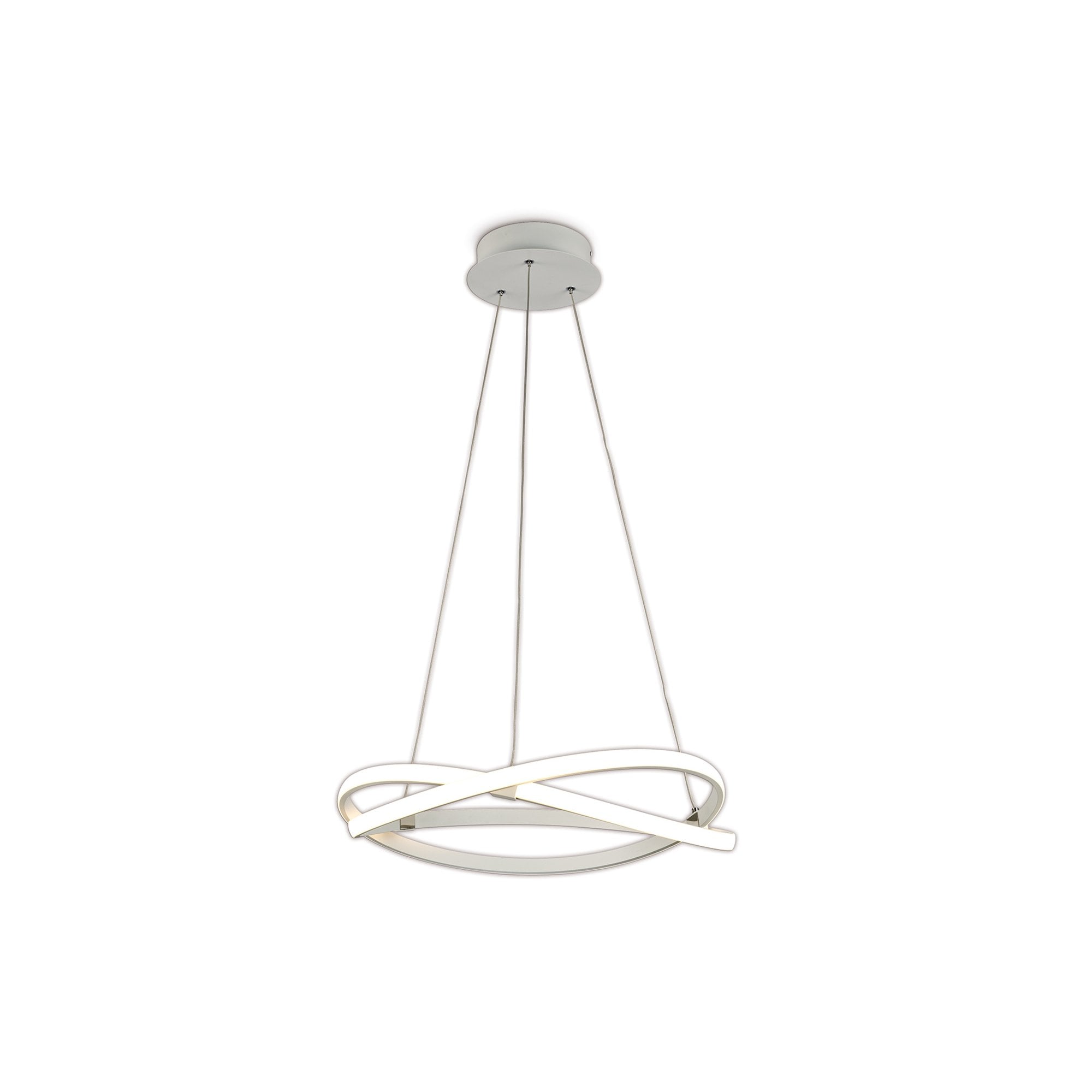 M5990 Infinity Blanco Pendant 42W LED Dimmable White/White Acrylic