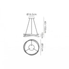 M5990 Infinity Blanco Pendant 42W LED Dimmable White/White Acrylic