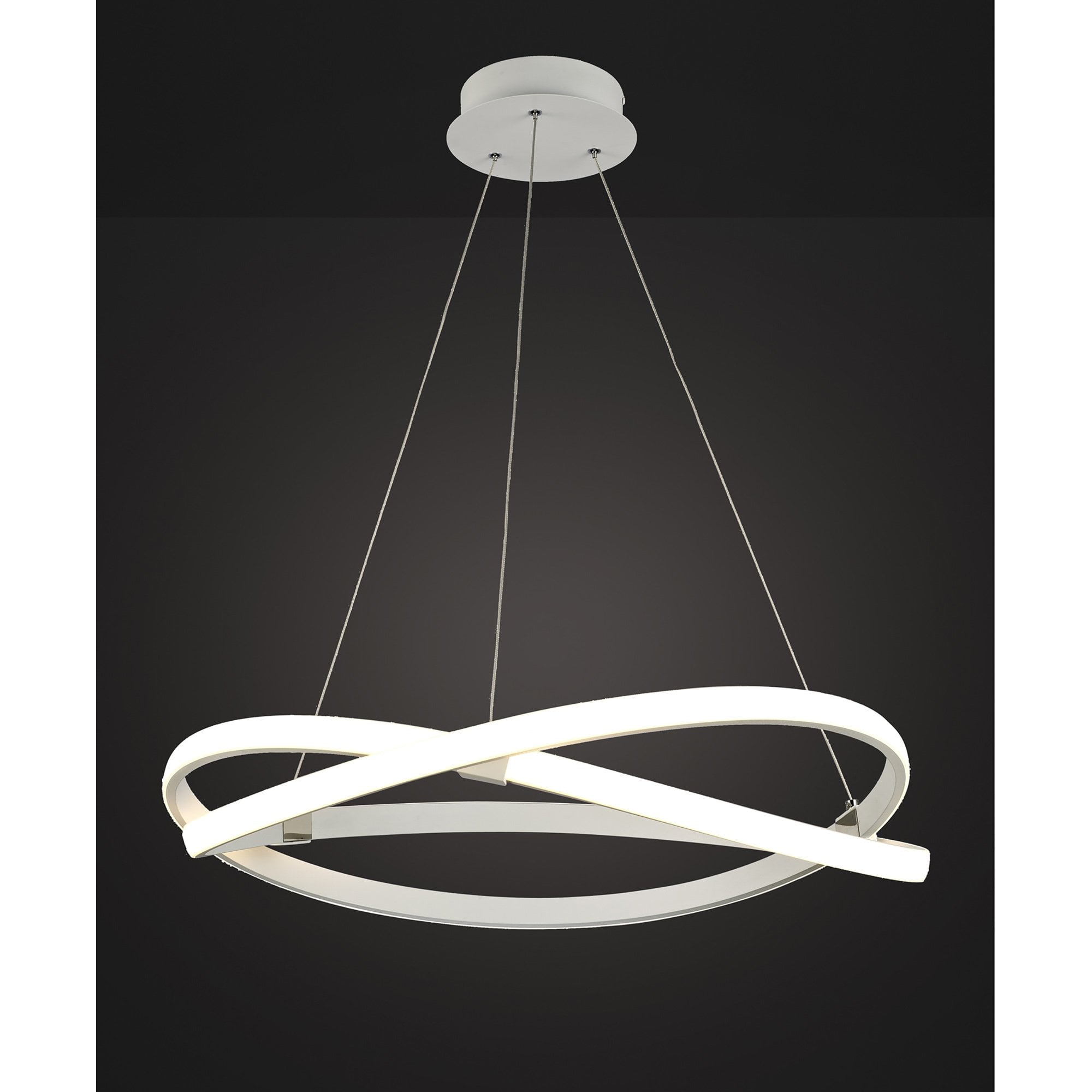 M5990 Infinity Blanco Pendant 42W LED Dimmable White/White Acrylic