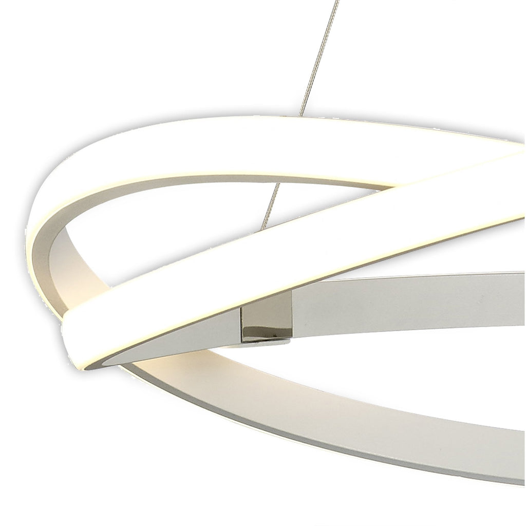M5990 Infinity Blanco Pendant 42W LED Dimmable White/White Acrylic