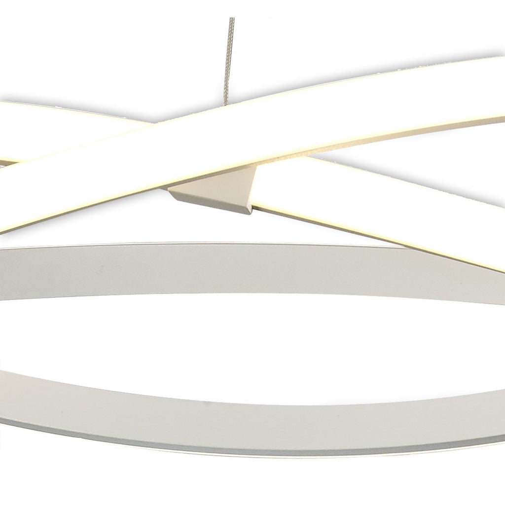 M5990 Infinity Blanco Pendant 42W LED Dimmable White/White Acrylic