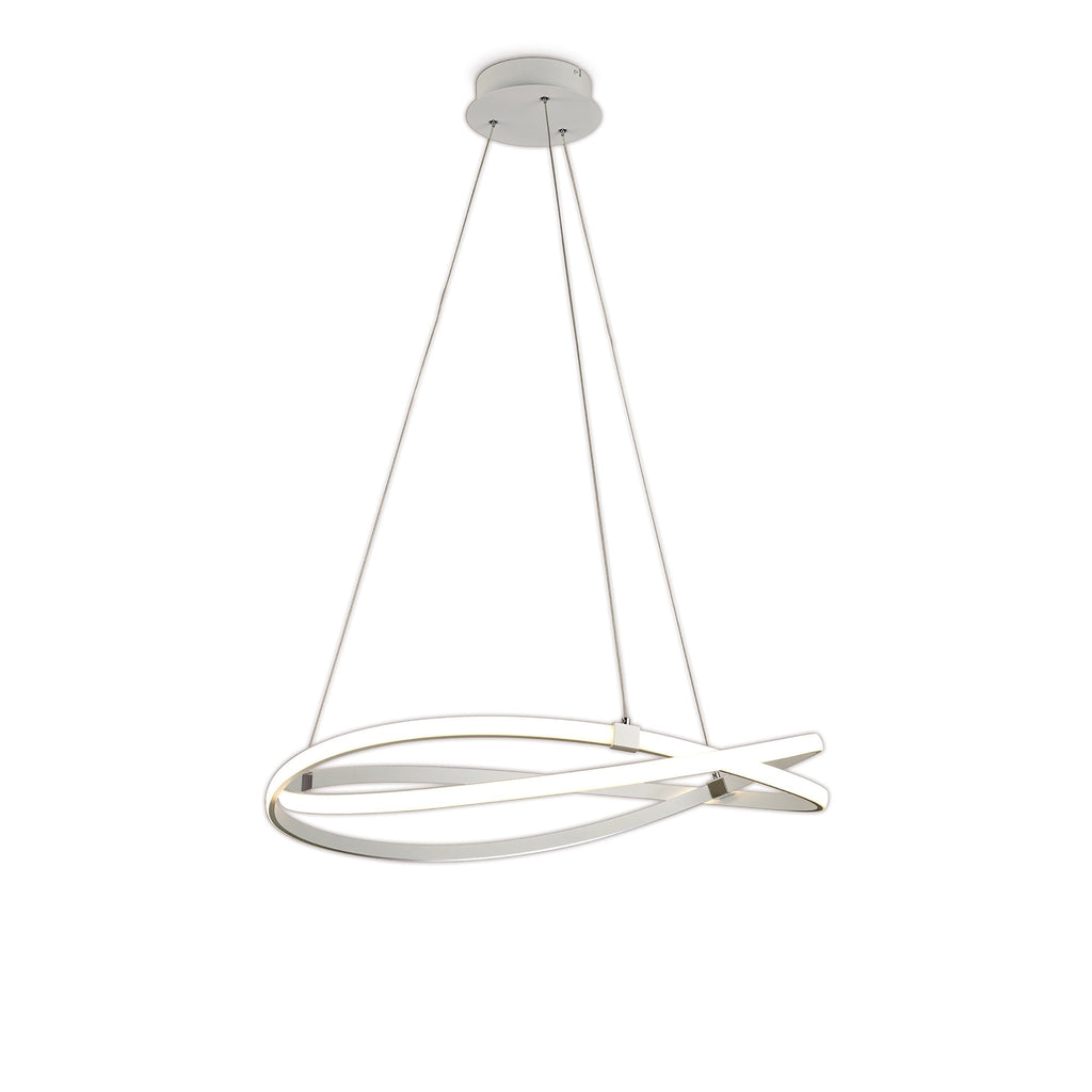 M5991 Infinity Blanco Pendant 60W LED Dimmable White/White Acrylic