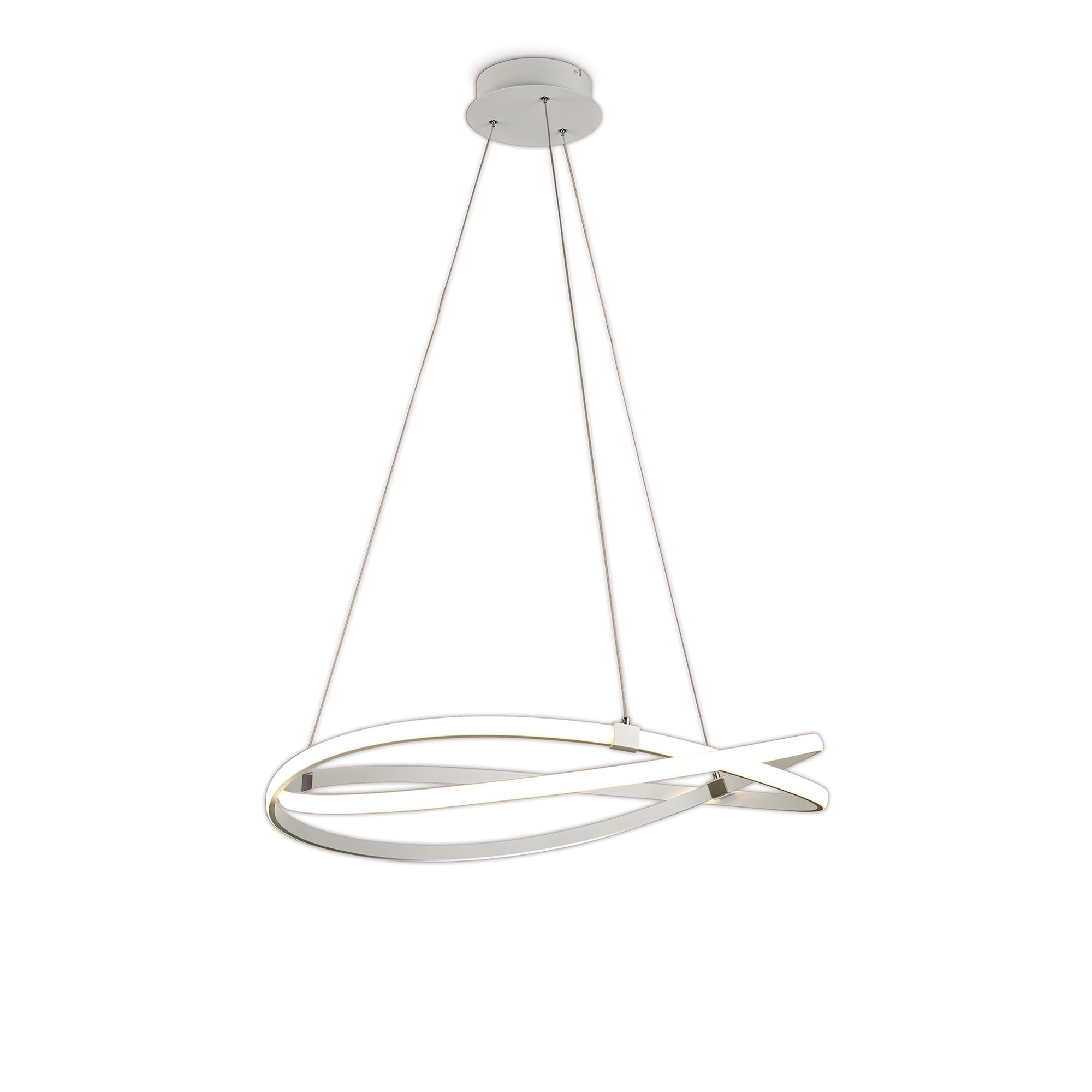 M5991 Infinity Blanco Pendant 60W LED Dimmable White/White Acrylic
