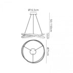 M5991 Infinity Blanco Pendant 60W LED Dimmable White/White Acrylic