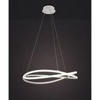 M5991 Infinity Blanco Pendant 60W LED Dimmable White/White Acrylic