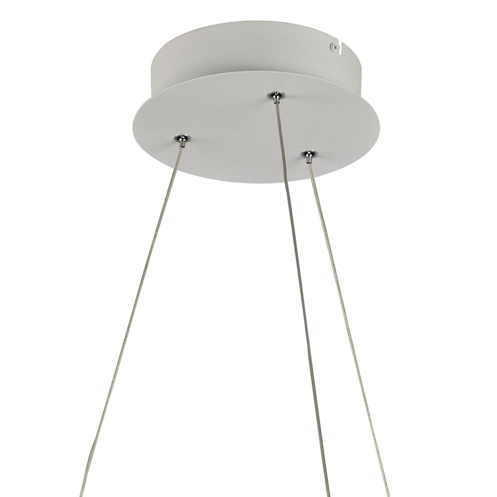 M5991 Infinity Blanco Pendant 60W LED Dimmable White/White Acrylic