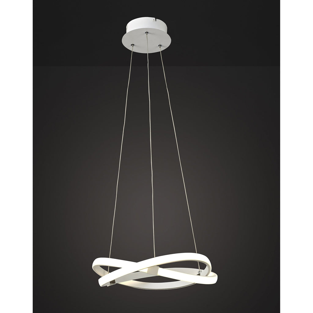 M5993 Infinity Blanco Pendant 30W LED White/White Acrylic
