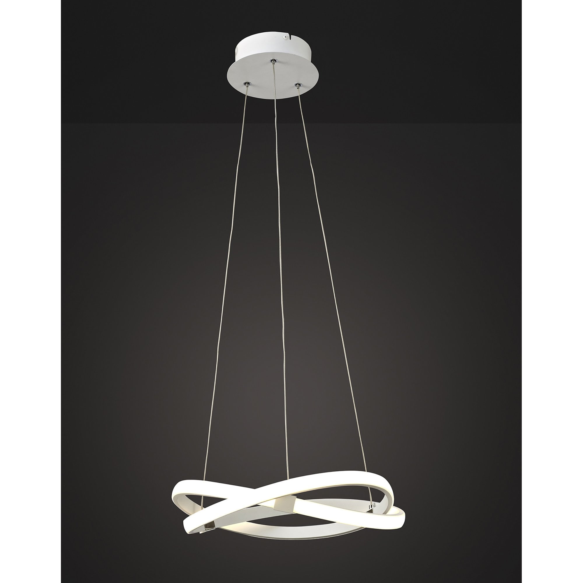 M5993 Infinity Blanco Pendant 30W LED White/White Acrylic