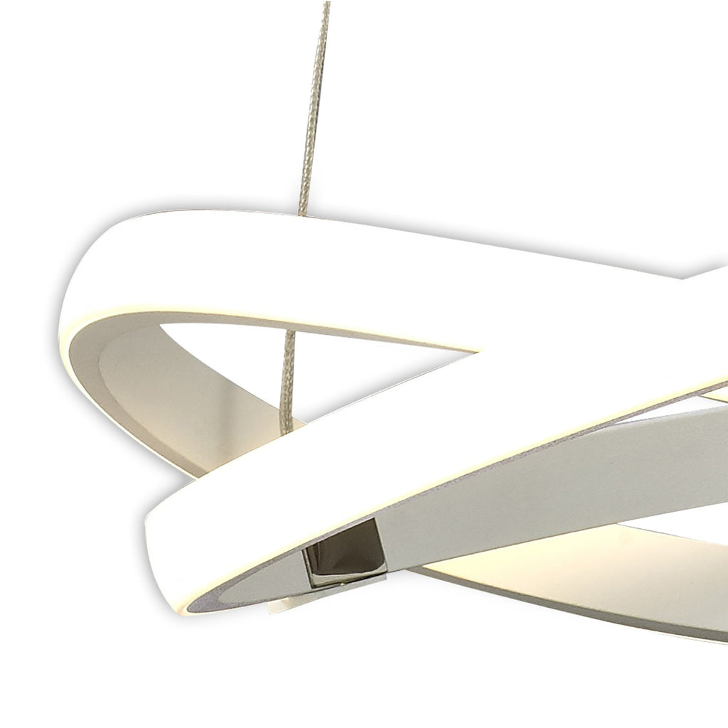 M5993 Infinity Blanco Pendant 30W LED White/White Acrylic
