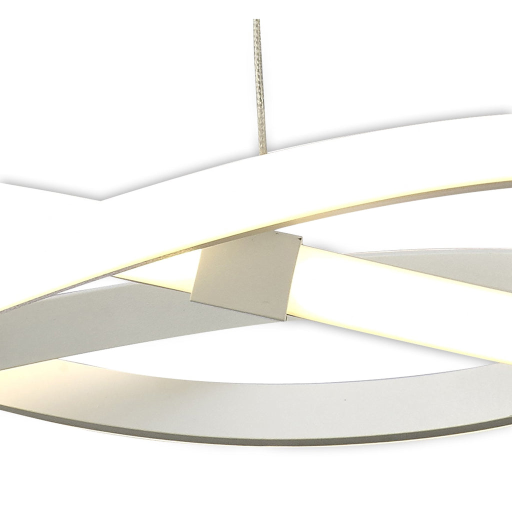 M5993 Infinity Blanco Pendant 30W LED White/White Acrylic