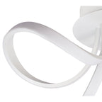 M6035 Knot Blanco Ceiling 48cm Round 3 Looped Arms 36W LED White/Frosted Acrylic